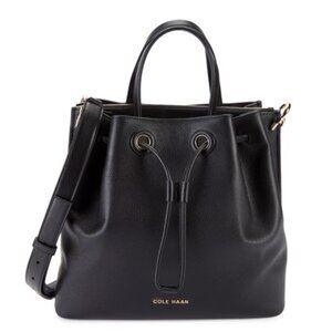 Cole Haan GrandSeries Black Leather Women's Bucket Bag